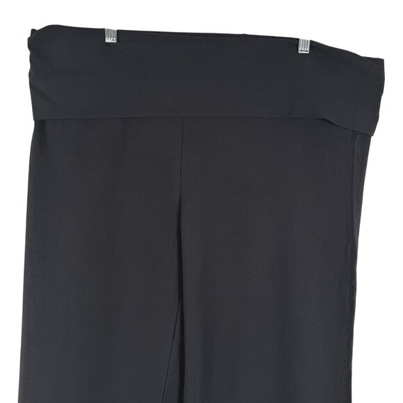 Skims Cotton Blend Jersey Foldover Pants 4X Black Soot Stretch NWT PT-2546 - Picture 7 of 13